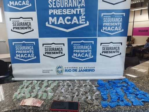 Segurança Presente Macaé prende traficante de drogas