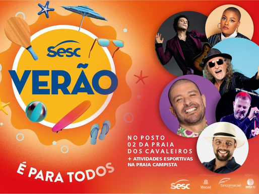 Começa neste sábado o Sesc Verão com parceria da Prefeitura