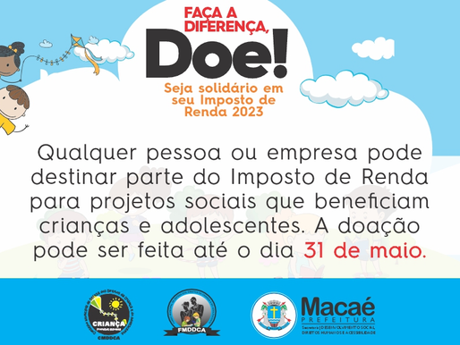 Doação com Imposto de Renda beneficia crianças e adolescentes
