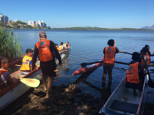 Escola Municipal Paulo Freire realizou em Macaé aula -passeio na Lagoa de Imboassica