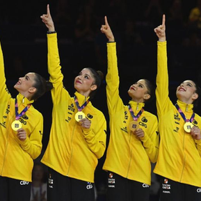 Brasil conquista duas medalhas de ouro no Mundial de Ginástica Rítmica e faz história na Alemanha