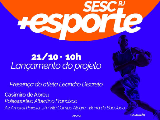 Prefeitura e Sesc lançam projeto esportivo em Casimiro de Abreu