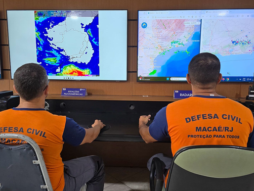 Defesa Civil emite alerta de vento forte em Macaé até terça-feira (14)