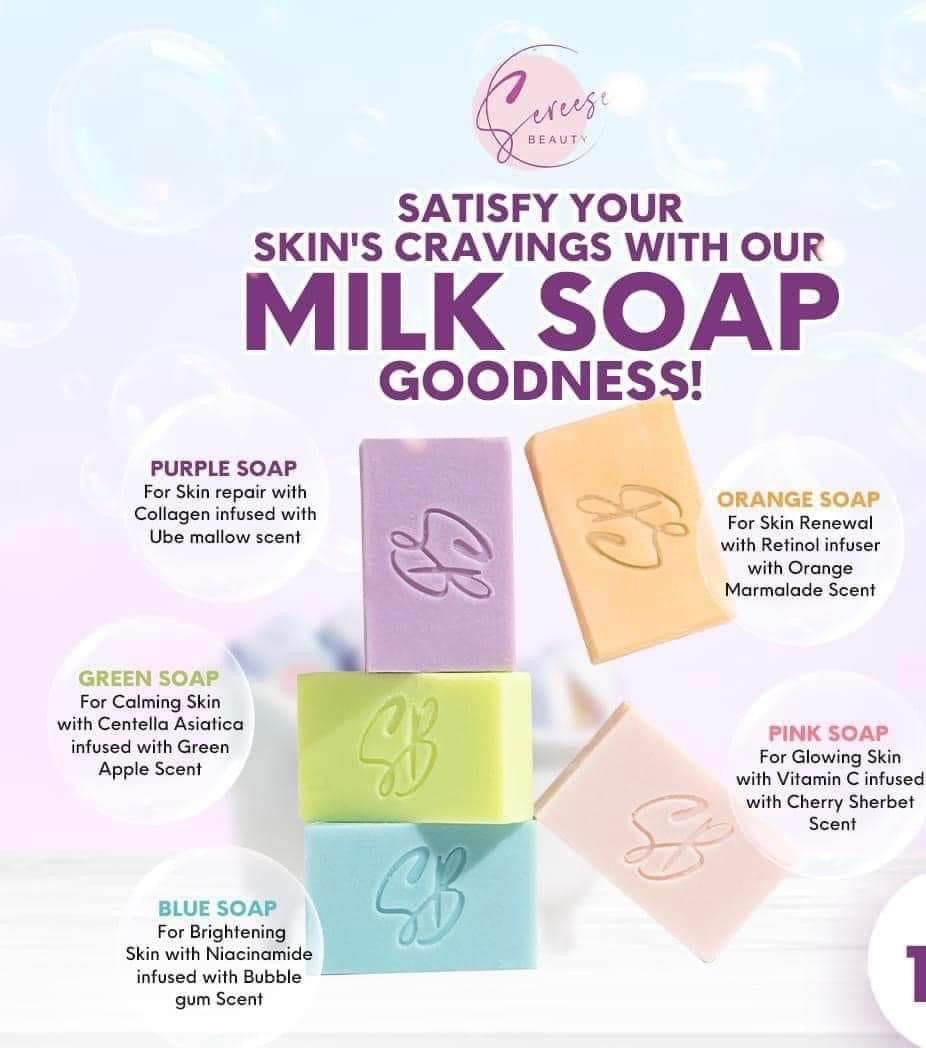 Thumbnail: SEREESE CALMING SKIN WITH CICA WHITENING MILK SOAP | 100g 