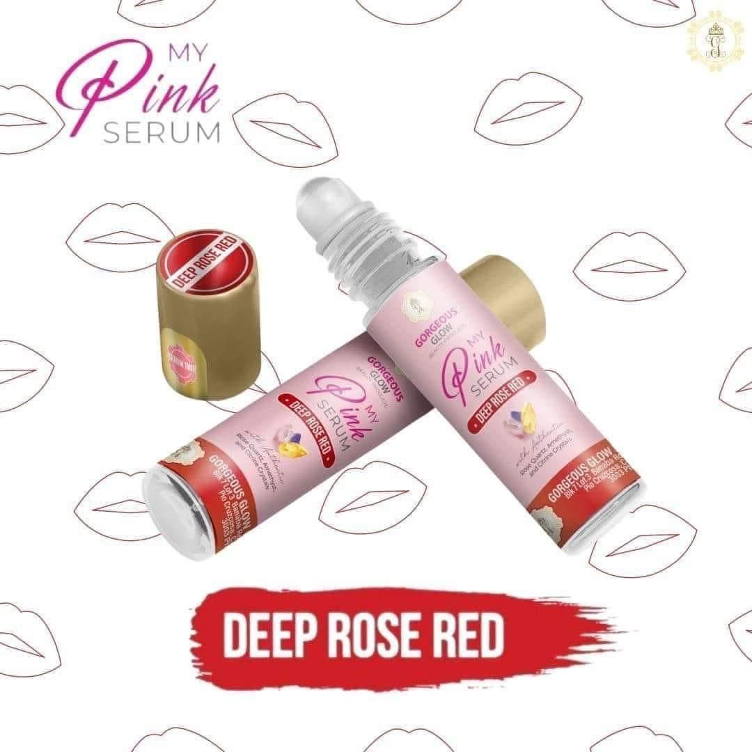 Gorgeous Glow My Pink Lip Serum (Deep Rose Red) | 10ml