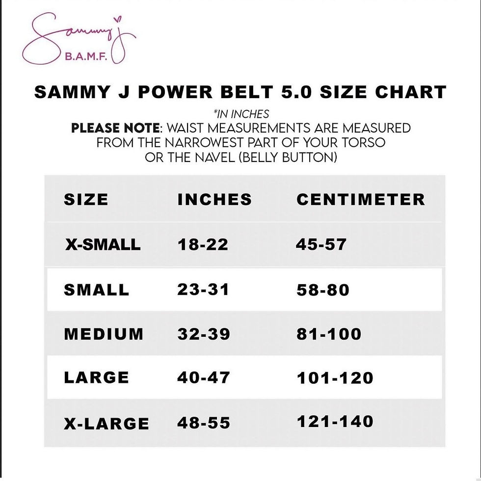 Thumbnail: Sammy J Gold Power Belt 5.0 - MEDIUM 