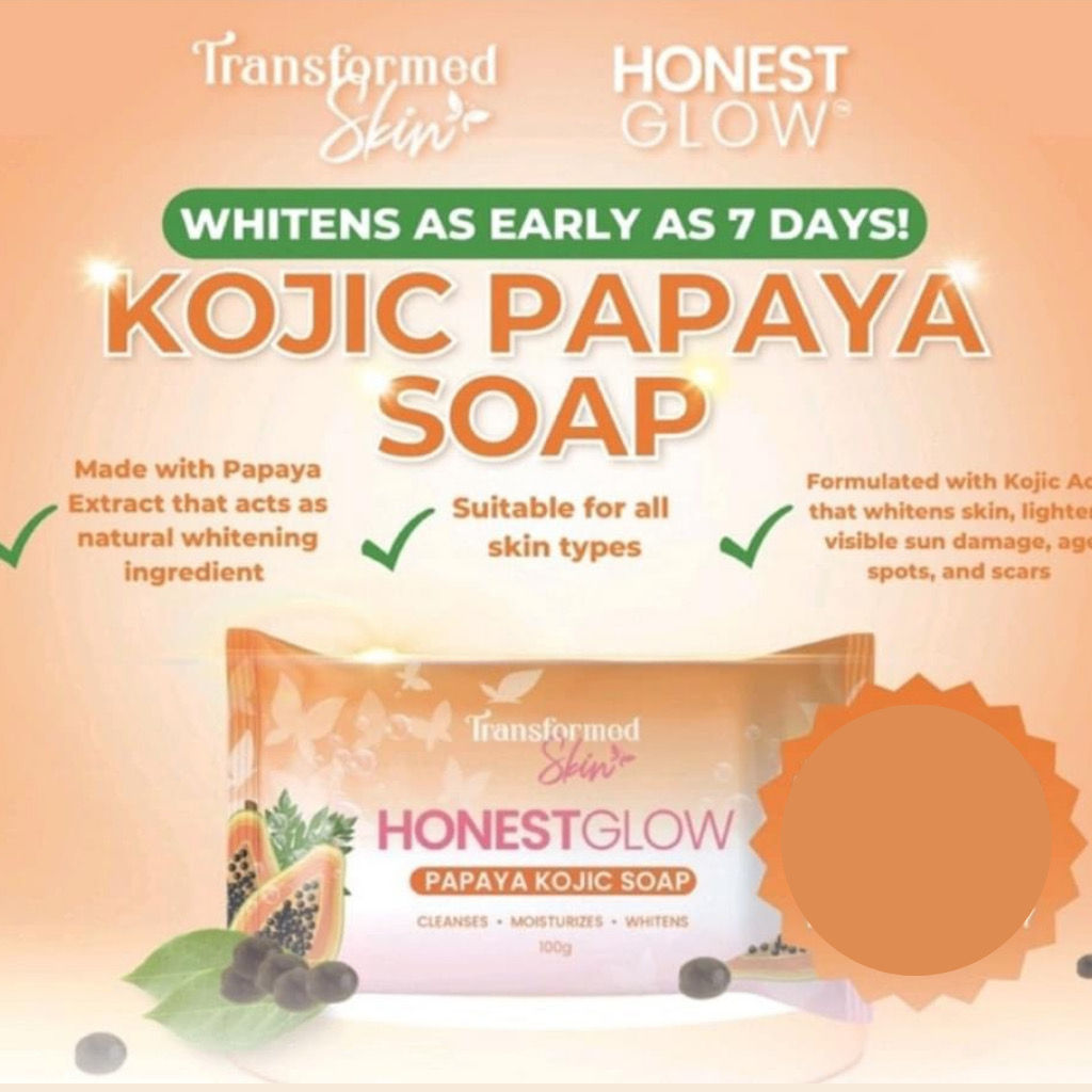 Honest Glow Papaya Kojic Soap 70g