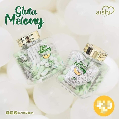 Gluta Melony Advanced White x10 by Aishi | 60caps (new packaging)
