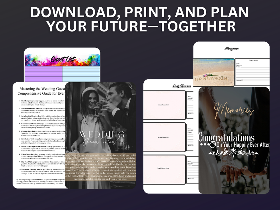Thumbnail: Wedding Planner | Complete Printable Wedding Planning Workbook & Organizer