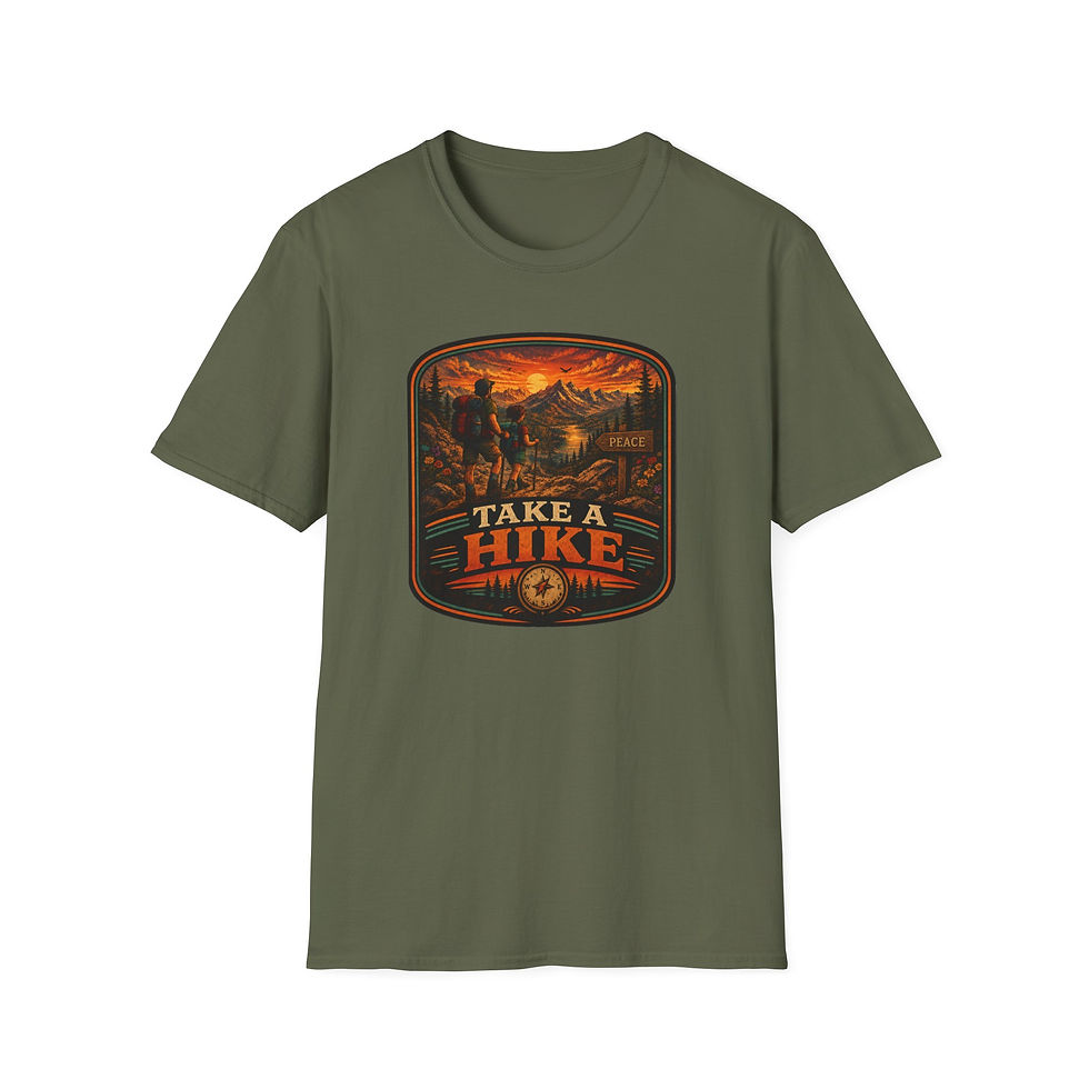 Thumbnail: Take a Hike T‑Shirt — Vintage Mountain Hiking Tee