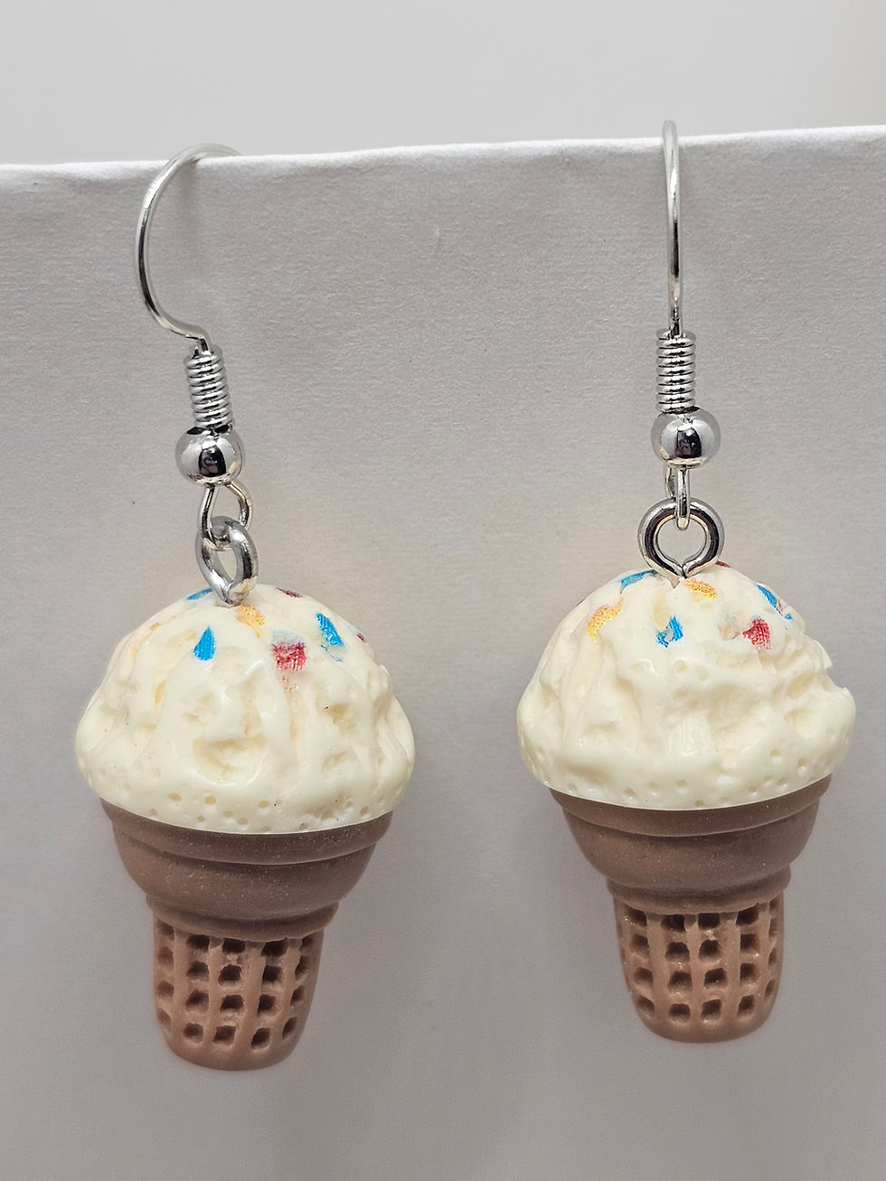 Ice cream cone earrings