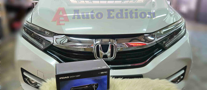 Honda Shuttle Car Dash Camera - IROAD X10 Pro front & rear installed Singapore | Auto Edition