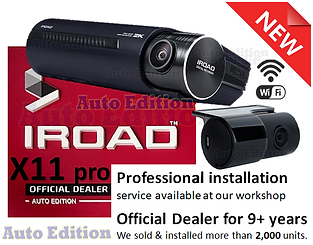 IROAD X11 Pro - Car Dash Camera front & rear - Singapore Price