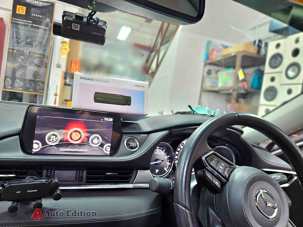 Mazda 6 - Car Dash Camera - IROAD FX2 Pro front & rear installed Singapore | Auto Edition