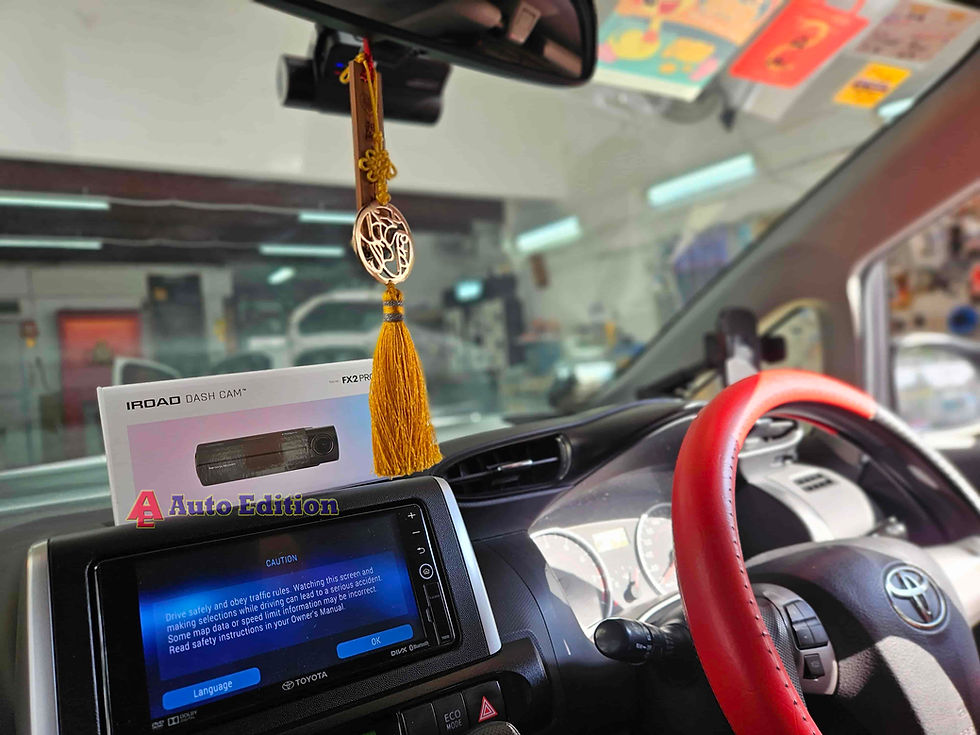 Toyota Wish - Car Dash Camera - IROAD FX2 Pro front & rear installed Singapore | Auto Edition