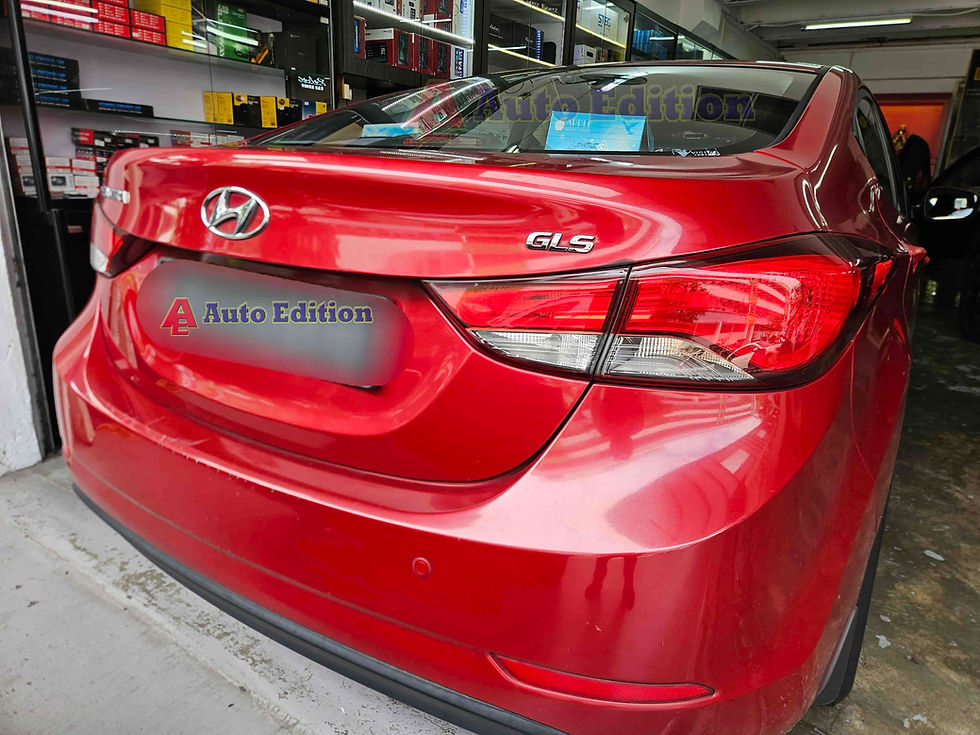 Hyundai Elantra Car Dash Camera - IROAD X6 front & rear installed Singapore | Auto Edition