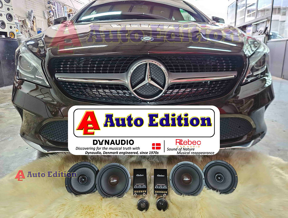 Mercedes CLA180 - Car Speakers upgraded to Rebec Car Audio - with Auto Edition | Singapore
