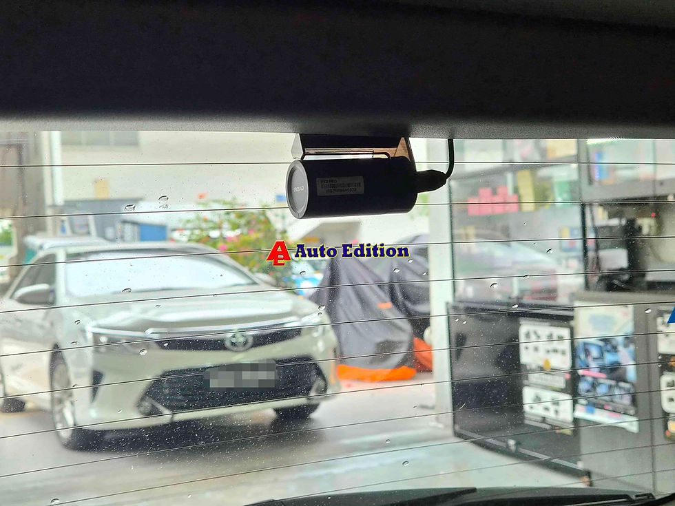 Toyota Prius + Car Dash Camera - IROAD FX2 Pro front & rear + Parking motion - IROAD Power Pack Pro 10 installed Singapore | Auto Edition
