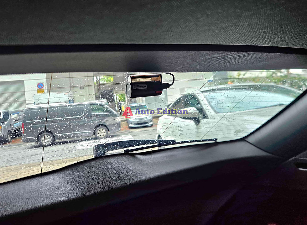 Mercedes CLA180 - Car Dash Camera - IROAD FX2 Pro front & rear installed Singapore | Auto Edition