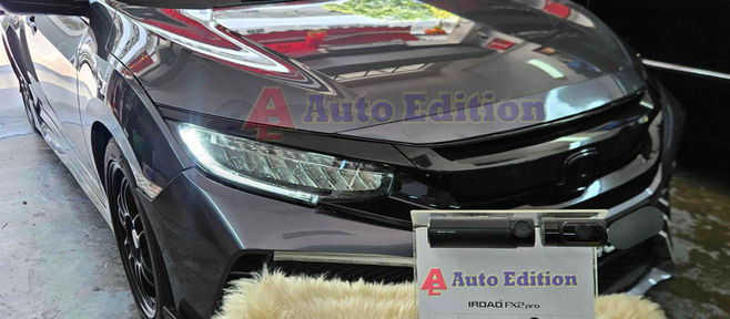 Honda Civic - Car Dash Camera - IROAD FX2 Pro front & rear installed Singapore | Auto Edition