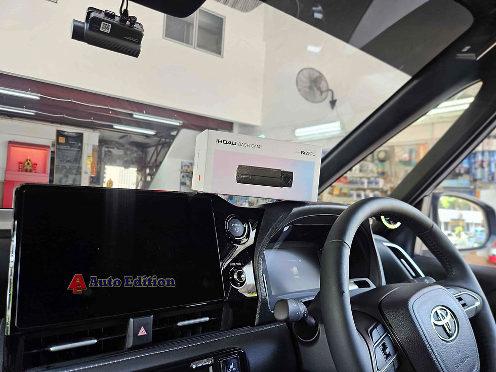 Toyota Noah - Car Dash Camera - IROAD FX2 Pro front & rear installed Singapore | Auto Edition