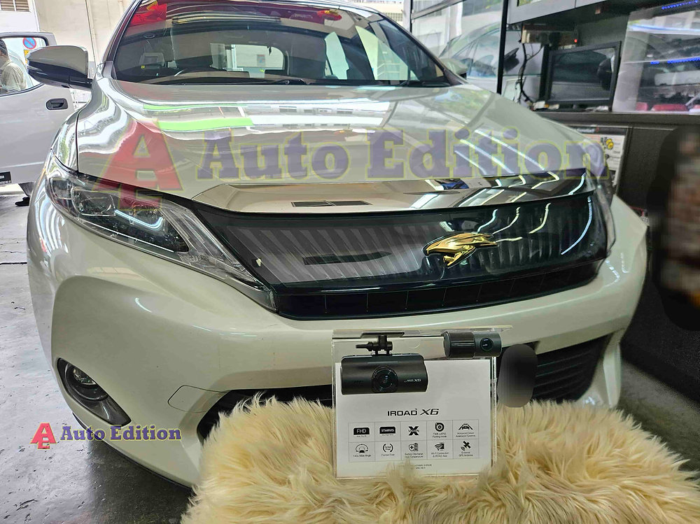 Harrier Rear Camera Toyota Harrier Car Dash Camera - IROAD X6 front & rear installed ...
