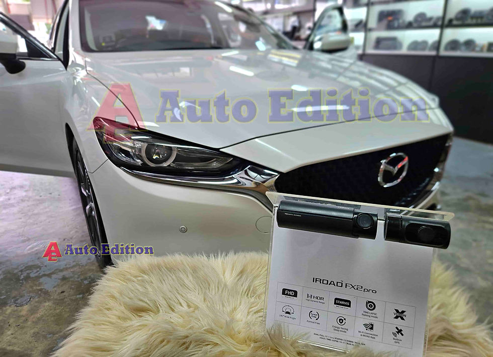 Mazda 6 - Car Dash Camera - IROAD FX2 Pro front & rear installed Singapore | Auto Edition