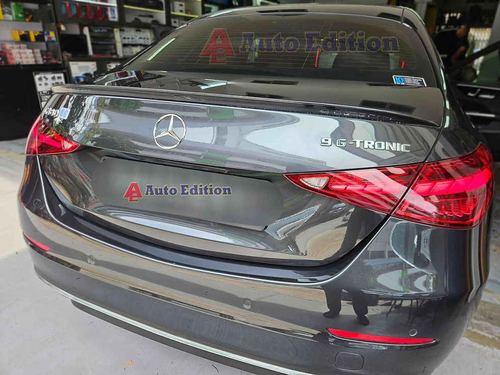 Mercedes C180 - Car Dash Camera - IROAD FX2 Pro front & rear installed Singapore | Auto Edition