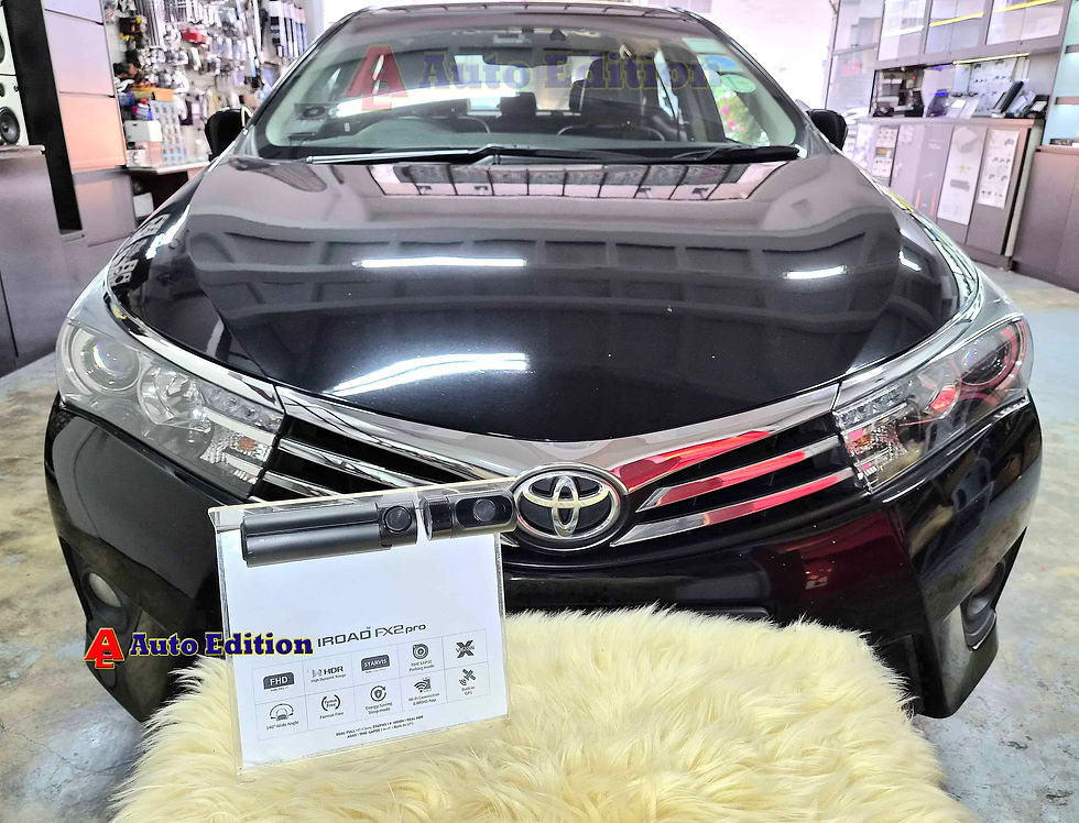 Toyota Corolla Altis - Car Dash Camera - IROAD FX2 Pro front & rear installed Singapore | Auto Edition