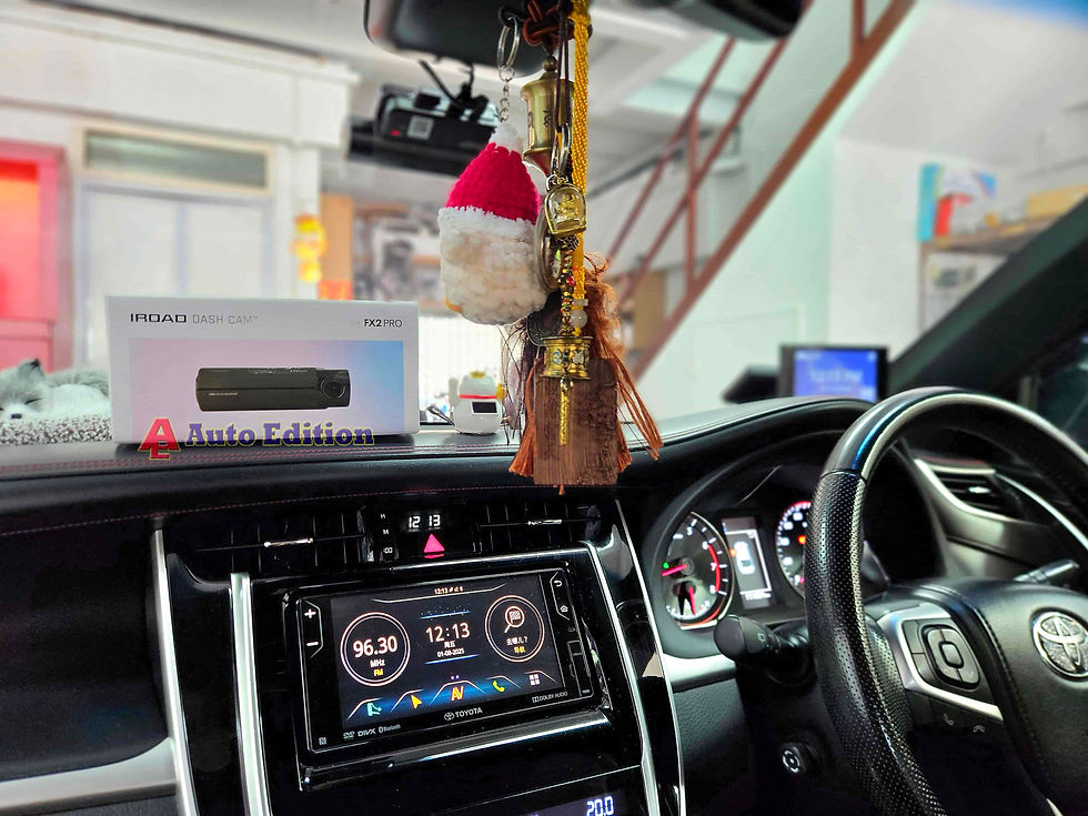 Toyota Harrier Turbo Car Dash Camera - IROAD FX2 Pro front & rear + Parking motion - IROAD Power Pack Max 8 installed Singapore | Auto Edition