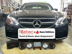 Mercedes W212 E250 E200 - upgraded to Rebec Car Audio System: Car Speakers, DSP Amplifier, Subwoofer