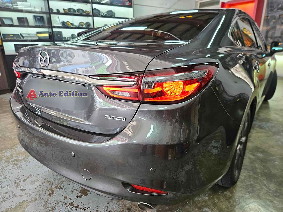 Mazda 6 Car Dash Camera - IROAD FX2 Pro front & rear + Parking motion - IROAD Power Pack Max 8 installed Singapore | Auto Edition