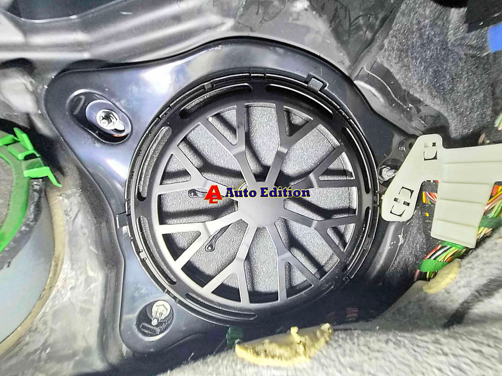 Mercedes C200 W205 Car Audio upgrade - Audío ED Car Speakers & Subwoofer and Rebec DSP Amplifier | Plug & Play Audio upgrade with Auto Edition Singapore