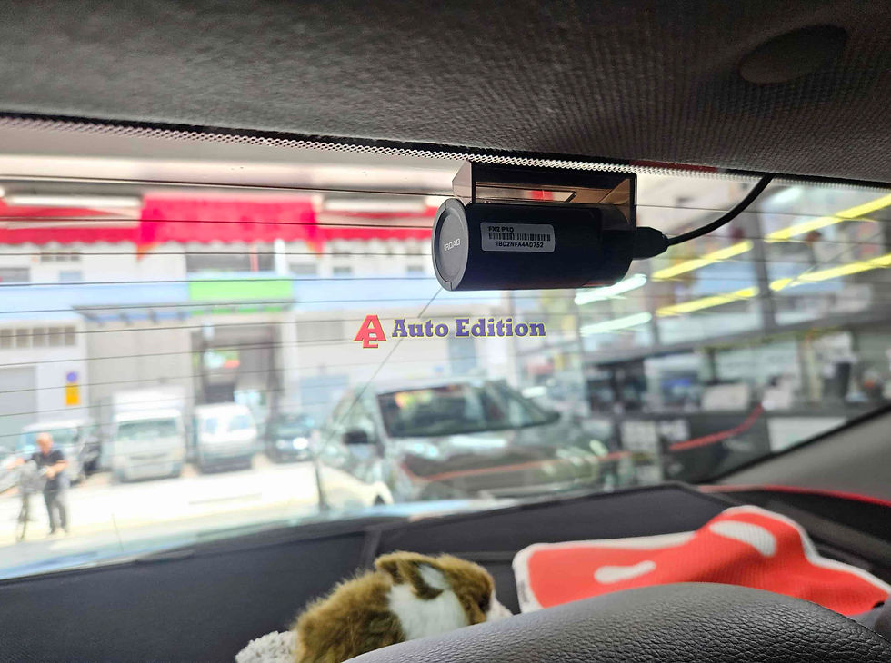 Hyundai Elantra Car Dash Camera - IROAD FX2 Pro front & rear + Parking motion - IROAD Power Pack Max 8 installed Singapore | Auto Edition