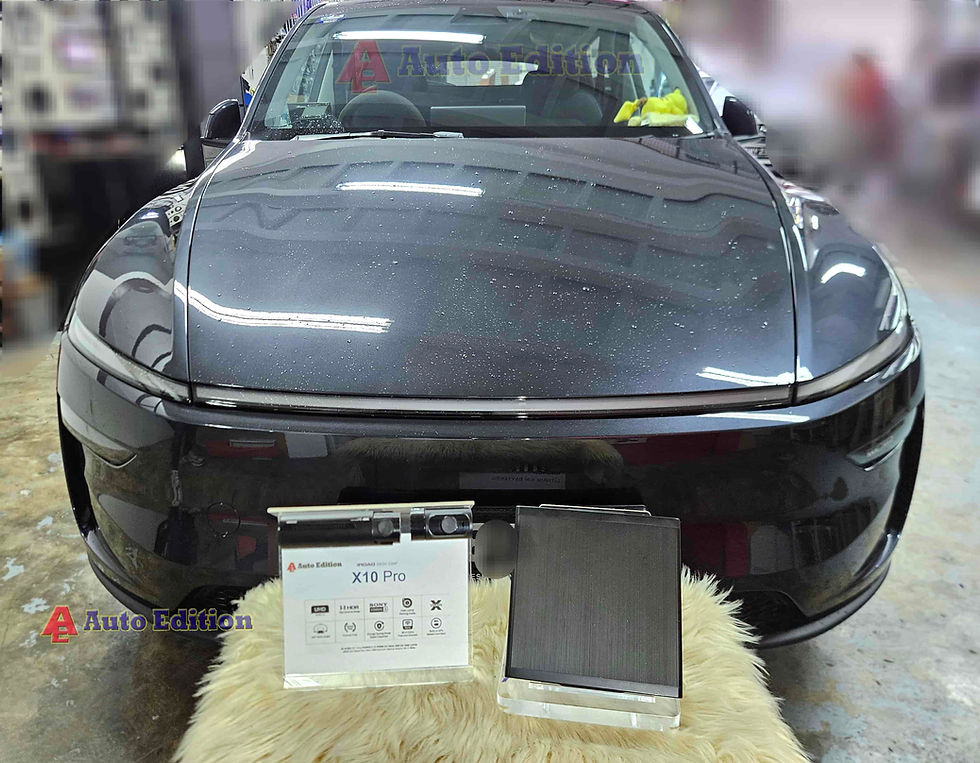 Tesla Model Y Juniper Car Dash Camera - IROAD X10 Pro front & rear + Parking motion - IROAD Power Pack Max 8 installed Singapore | Auto Edition