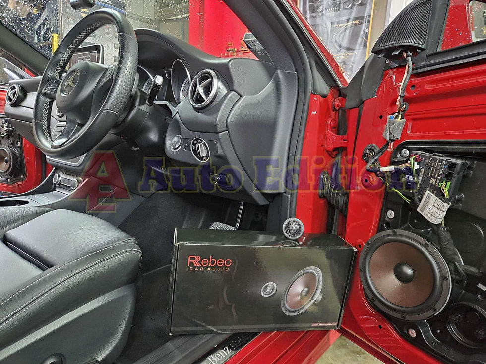 Mercedes CLA180 on Rebec Car Audio Car speakers component car tweeter ST6