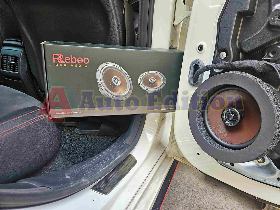 Mercedes Benz CLA180 Car speakers front + rear Singapore - Rebec Car Audio workshop Singapore