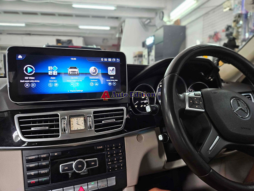 Mercedes E250 W212 Car Android Radio Player and Reverse Camera | upgrade with Auto Edition Singapore