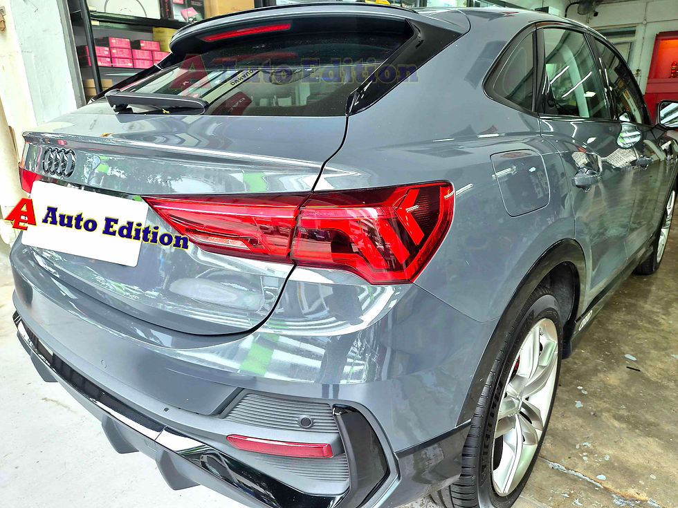 Audi Q3 Car Dash Camera - IROAD FX2 Pro front & rear + Parking motion - IROAD Power Pack Pro 10 installed Singapore | Auto Edition