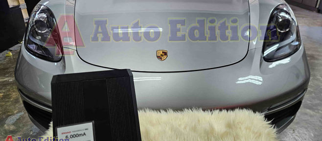 Porsche Cayman Car Dash Camera's - Power Pack for Parking motion recording - IROAD Power Pack Pro installed Singapore | Auto Edition