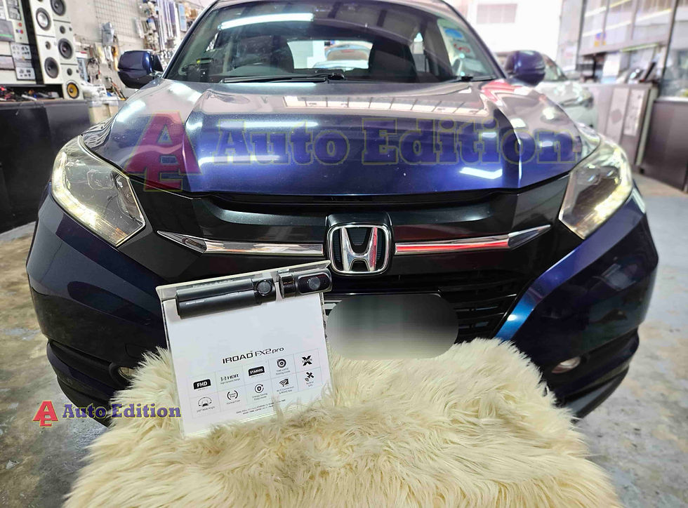 Honda Vezel - Car Dash Camera - IROAD FX2 Pro front & rear installed Singapore | Auto Edition