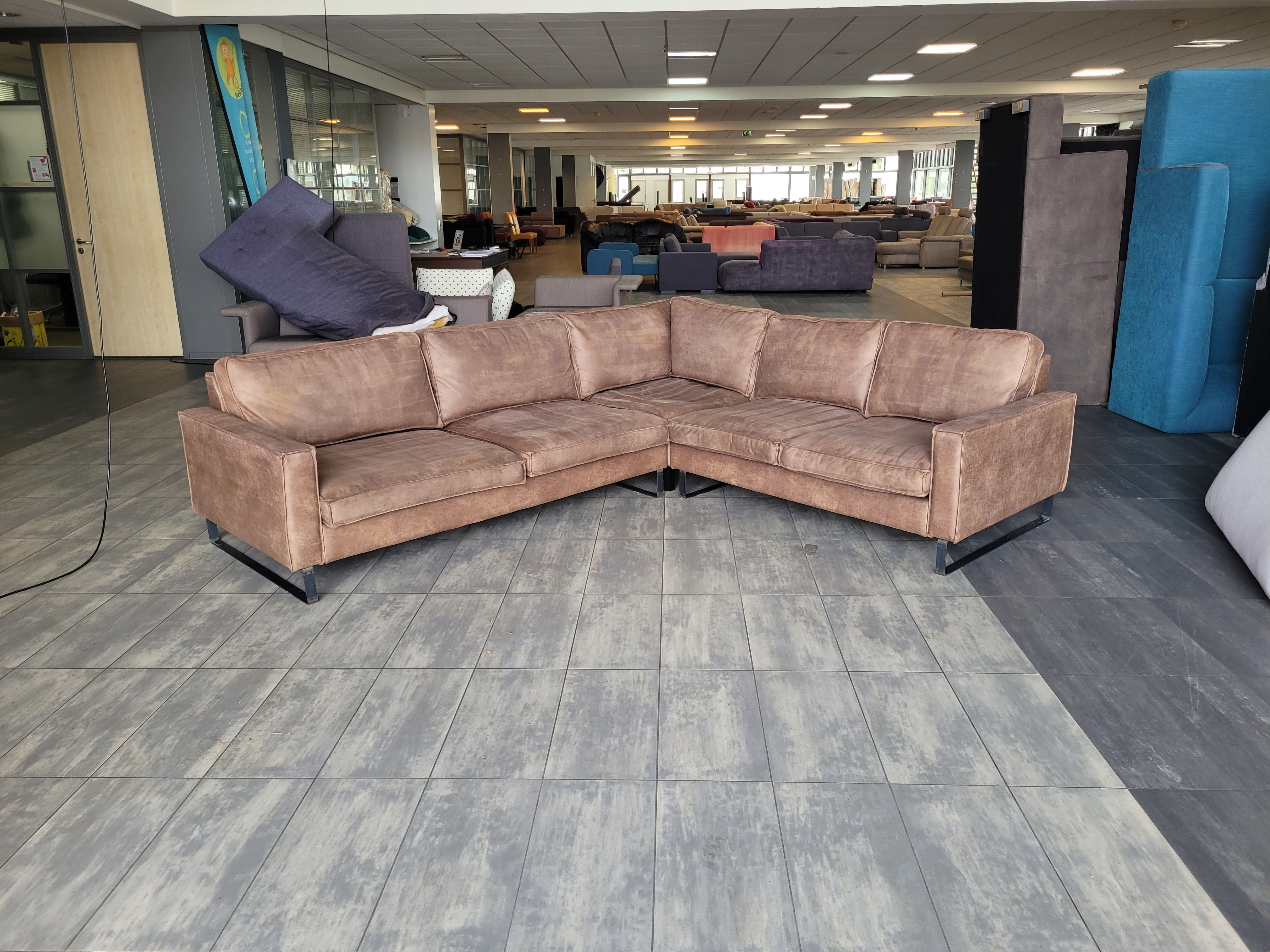 ✅️ ️GEREINIGD donkergrijs hoekbank 295x200 | GRATIS BEZORGEN