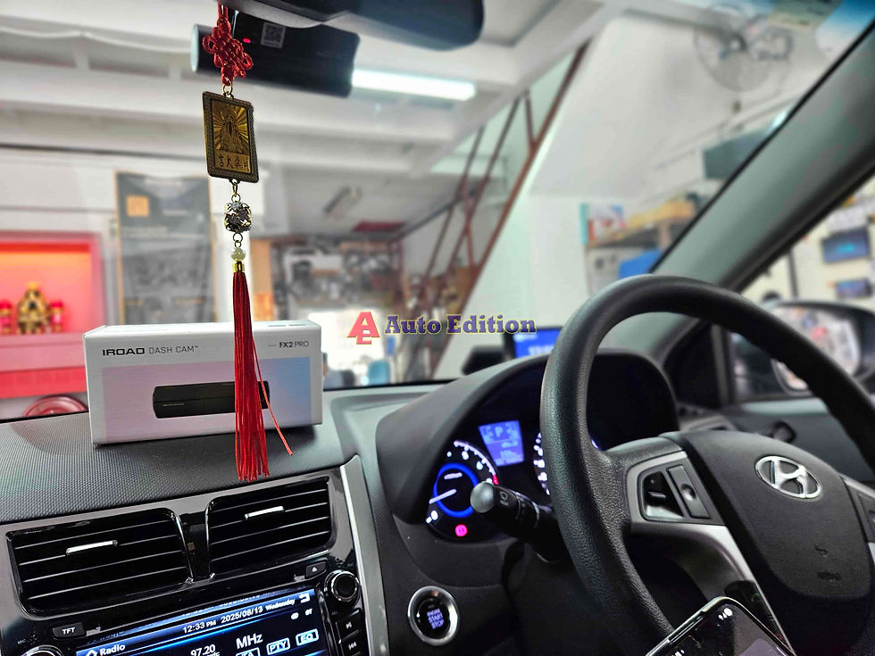 Hyundai Accent - Car Dash Camera - IROAD FX2 Pro front & rear installed Singapore | Auto Edition