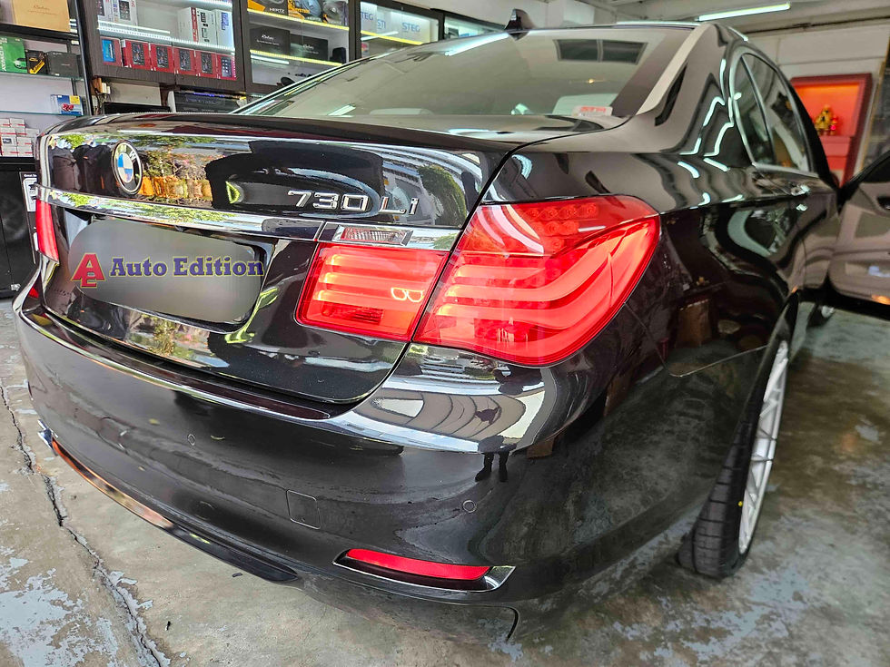 BMW 730Li Car Dash Camera - IROAD FX2 Pro front & rear + Parking motion - IROAD Power Pack Pro 12 installed Singapore | Auto Edition