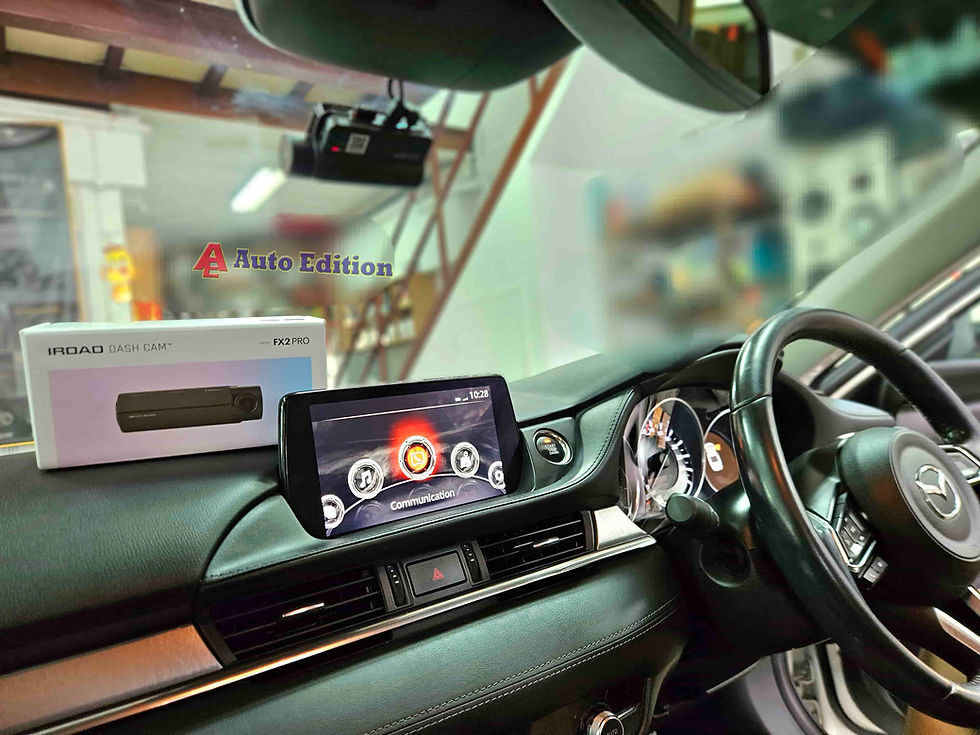 Mazda 6 - Car Dash Camera - IROAD FX2 Pro front & rear installed Singapore | Auto Edition