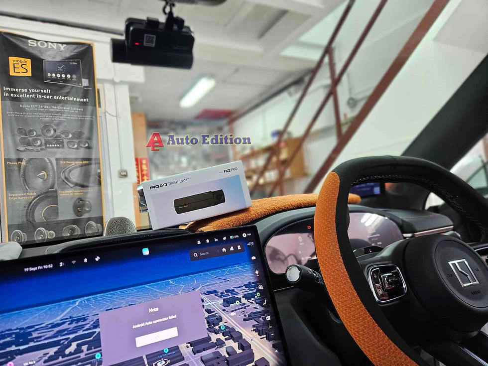 Zeekr 7X - Car Dash Camera - IROAD FX2 Pro front & rear installed Singapore | Auto Edition