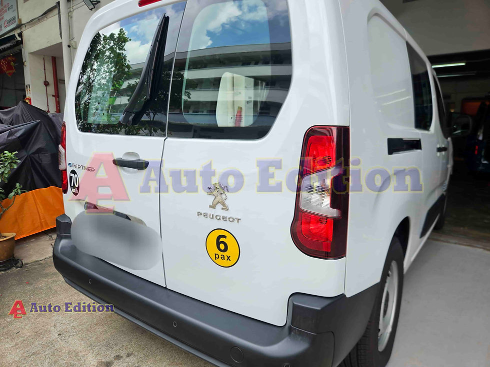 Peugeot e-Partner - Car Dash Camera - IROAD FX2 Pro front & rear installed Singapore | Auto Edition