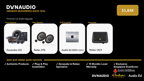 4. Dynaudio 232 + Rebec RT6 + AE DSP + Rebec Subwoofer