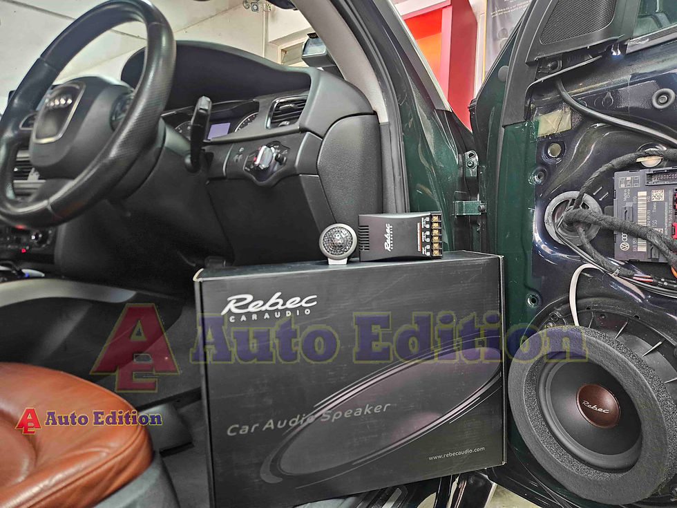 Audi A4 - Car Speakers upgraded to Rebec Car Audio - with Auto Edition | Singapore