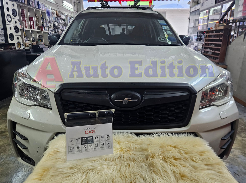 Subaru Forester installed Car Dash Camera- IROAD QX2 front & rear | Singapore | Auto Edition Car Dash Camera Singapore